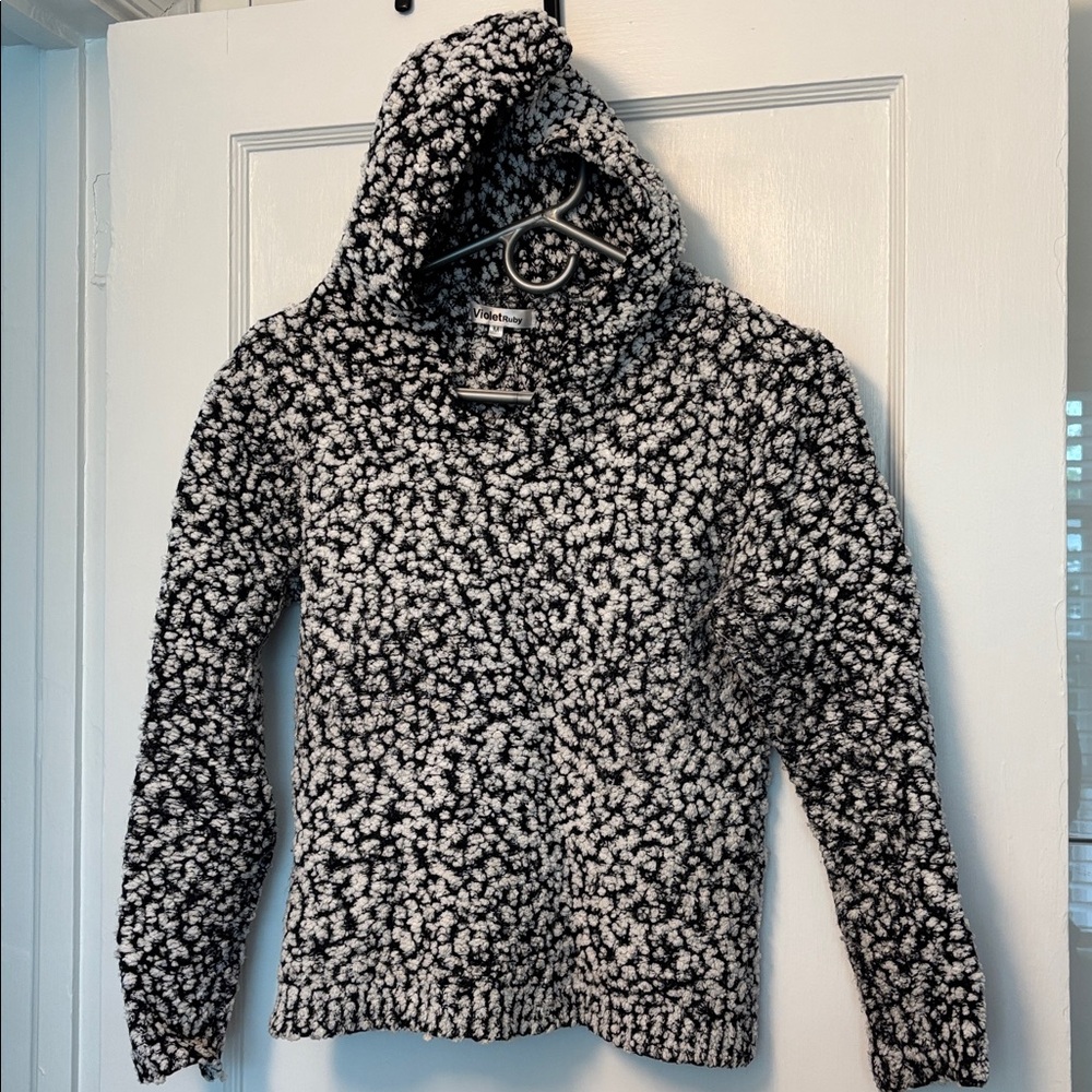Cozy Black and White Women's Sweater
